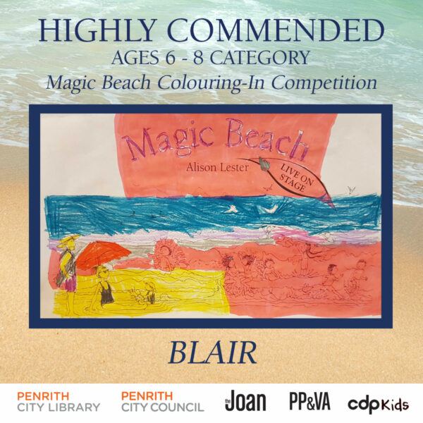 Magic Beach Colouring-In Competition - Blair