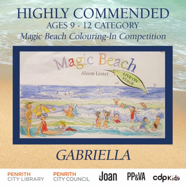 Magic Beach Colouring-In Competition - Gabriella