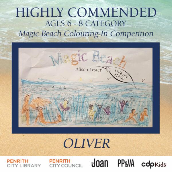 Magic Beach Colouring-In Competition - Oliver