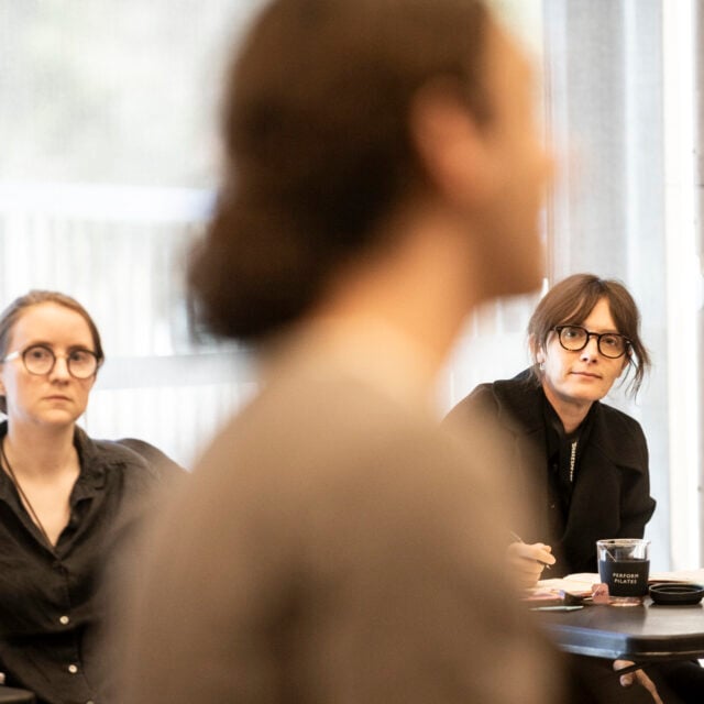 Heather Fairbairn, Tomáš Kantor and Sarah Blasko. Photo by Brett Boardman.