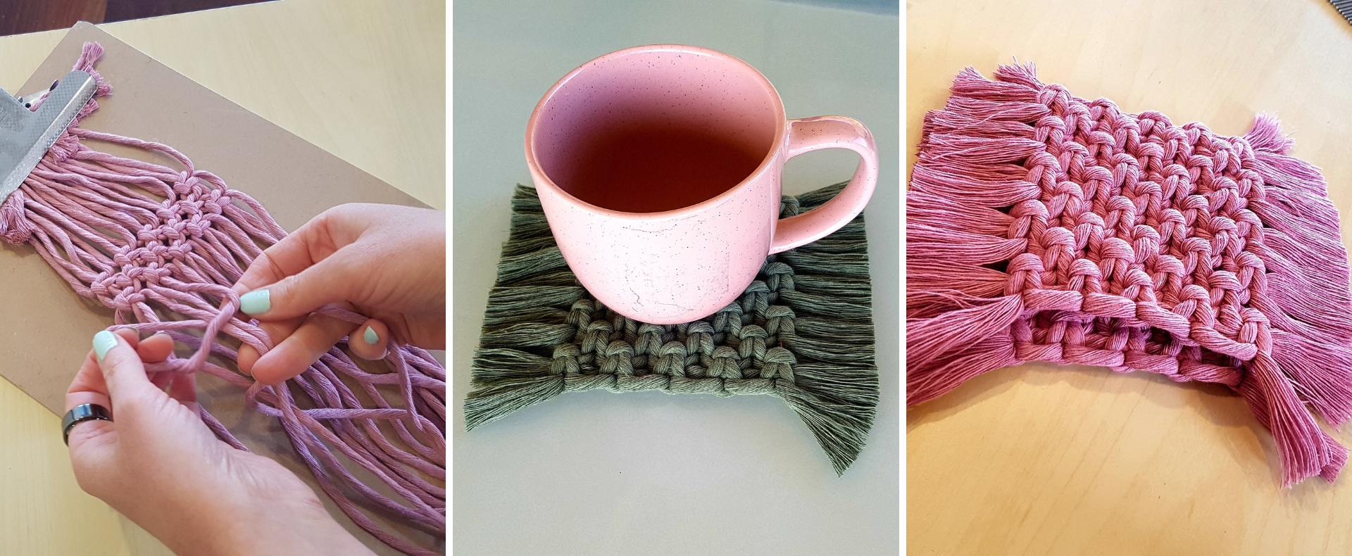 Art Attack: Macrame Mug Rug