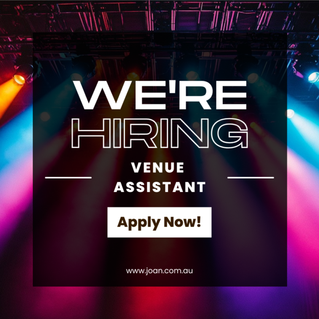 We are Hiring a Venue Assistant – Apply Now!