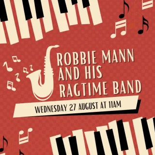 🎹✨ Step back into the golden age of jazz with Australia’s master of ragtime & stride piano, Robbie Mann and his Ragtime Band! From Joplin to Jelly Roll, Buddy Bolden to Bix Beiderbecke, this is music that will make your soul soar and have you tapping your feet. 🎶  ⚡️ One show only, this Wednesday 27 August at 11am. Tickets include morning tea served from 10am. Book now at the link in our bio to experience this rare ragtime treat!  #TheJoan #MorningMusicConcerts #MorningMelodies #RobbieMann #Ragtime #Jazz