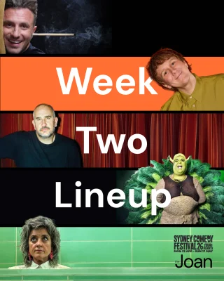 @sydneycomedyfestival WEEK 2 AT THE JOAN!  We’re back with another stacked lineup. Get your tickets at the link in bio 🎟️  Still to come: @heggieluke @kylacobblercomedy @joshthomas87 @mrstommylittle @sammyjcomedian @stephenkamos  @christineryancomedy @tahircomedian & @swamplesque