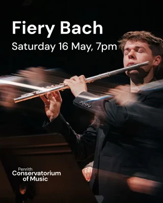 Save the Date!  The Joan presents the Australian Premiere - Arash Safaian’s ÜberBach Concertos 🎼 
Bach’s imagination has always burned brightly; igniting generations of composers and musicians to create music that is kinetic, daring, and alive with electricity.  Fiery Bach takes that fire and pushes it further, reimagining the music of Bach and his contemporaries with a thrilling modern edge. Don’t miss it.  🎟️ Tickets at the link in bio.