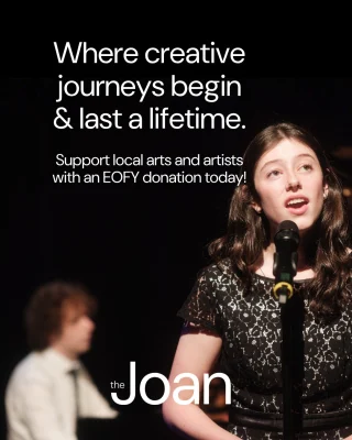 From first songs to standing ovations 🎭  At The Joan, creativity grows with you; from Bubs Club to Morning Melodies, and every stage in between.  This EOFY, help us continue supporting artists, nurturing young talent, and keeping the arts accessible to our community.  💜 Donate before June 30 via link in our bio.  Donations of $2+ are tax-deductibl