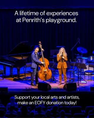 Moments your support helps make possible.  🎭 World-class performances.
🎨 Creative programs for all ages.
❤️ A thriving arts community in the heart of Penrith.  EOFY is almost here, and there’s still time to make a tax-deductible donation. Every amount helps & tells us the community is behind us.  Help creativity thrive at every age and stage.  Donate at the link in bio 🔗
